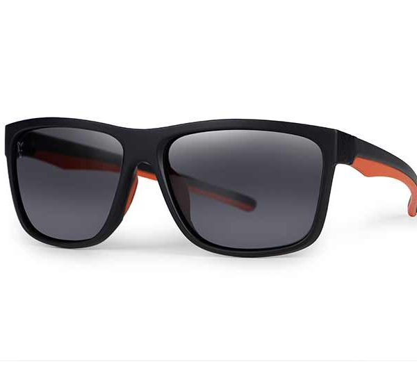 Fox Collection Black & Orange Shades – Grey Lens
